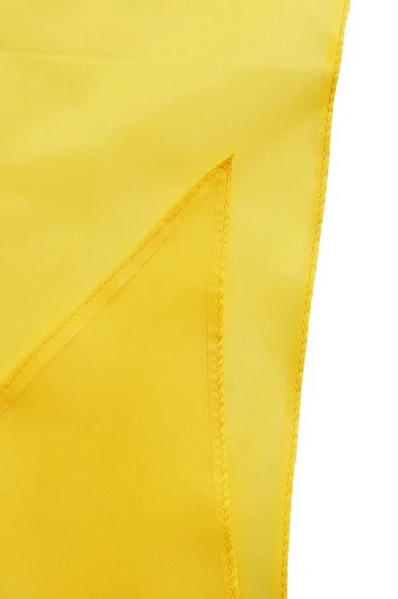 Косынка Лолла из шелка расцвечивания 70х70х100 см, однотонная желтая#4 Косынка Лолла из шелка расцвечивания 70х70х100 см, однотонная желтая#4