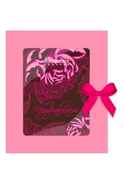 Шоколад горький с декором из коллекции Магия пиона, 100 гр.