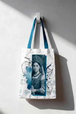 Купить сумку Комби из греты 25х35 см, с принтом на двух сторонах "Tsarevna"