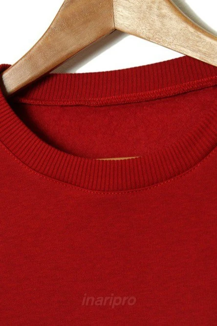 Свитшот Тревис из футера унисекс, однотонная красная#4 Свитшот Тревис из футера унисекс, однотонная красная#4