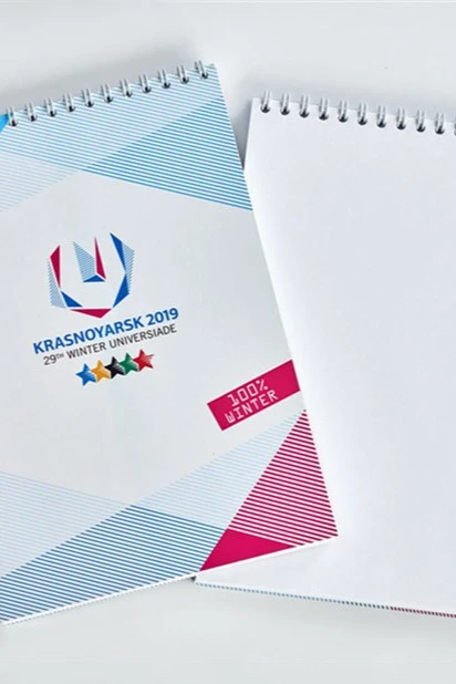 Купить блокнот фирменный на пружине формата А5 (листы без печати)