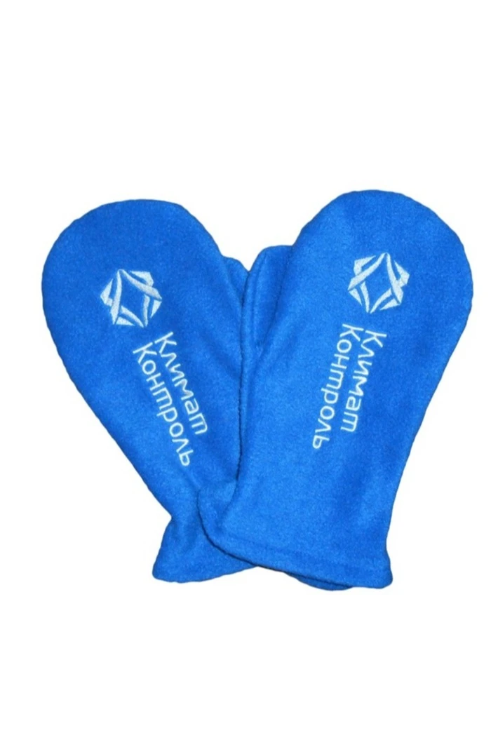 Варежки флисовые однослойные взрослые, однотонные#3