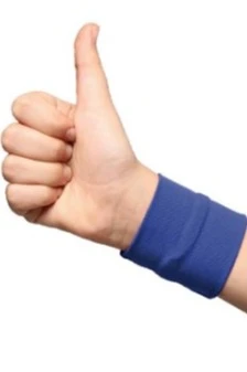 Напульсник трикотажный мужской 9х9 см, синий#3