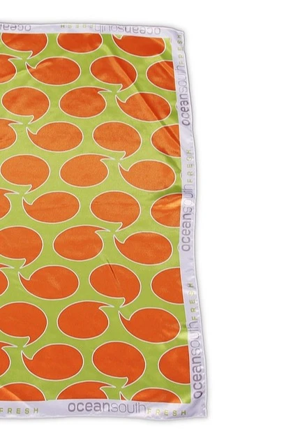 Платок Шанель 60х60 см, с полной запечаткой "Ocean south fresh"#2