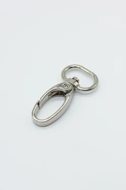 Карабин-клешня 15 мм, никель#1