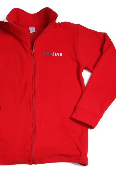 Толстовка Харисон флисовая без капюшона унисекс, однотонная "Redline"#1