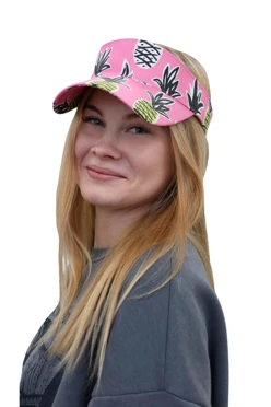 Купить козырек Бейс на липучке с полной запечаткой "Pineapple"