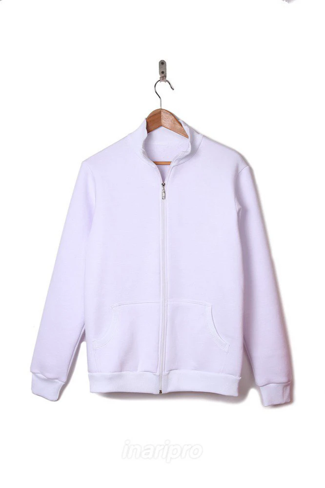 Толстовка Томас из футера унисекс, однотонная белая#2 Толстовка Томас из футера унисекс, однотонная белая#2