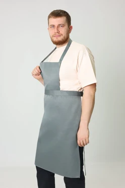 Фартук Эспрессо 60х85 см, с шейной лямкой, однотонный#1