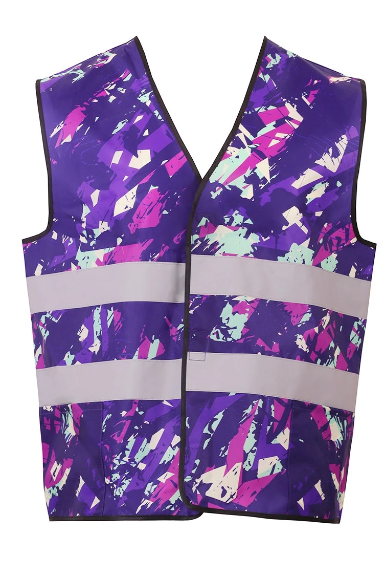 Жилет Эван со светоотражающей лентой унисекс, с полной запечаткой#4 Жилет Эван со светоотражающей лентой унисекс, с полной запечаткой#4