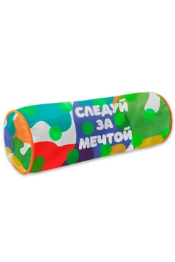 Купить подушку-валик 20х65 см, с принтом "Follow your dreams"