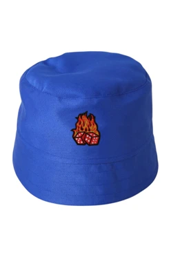 Купить панаму Монако из греты с отстроченными полями, однотонная "Fire cube"