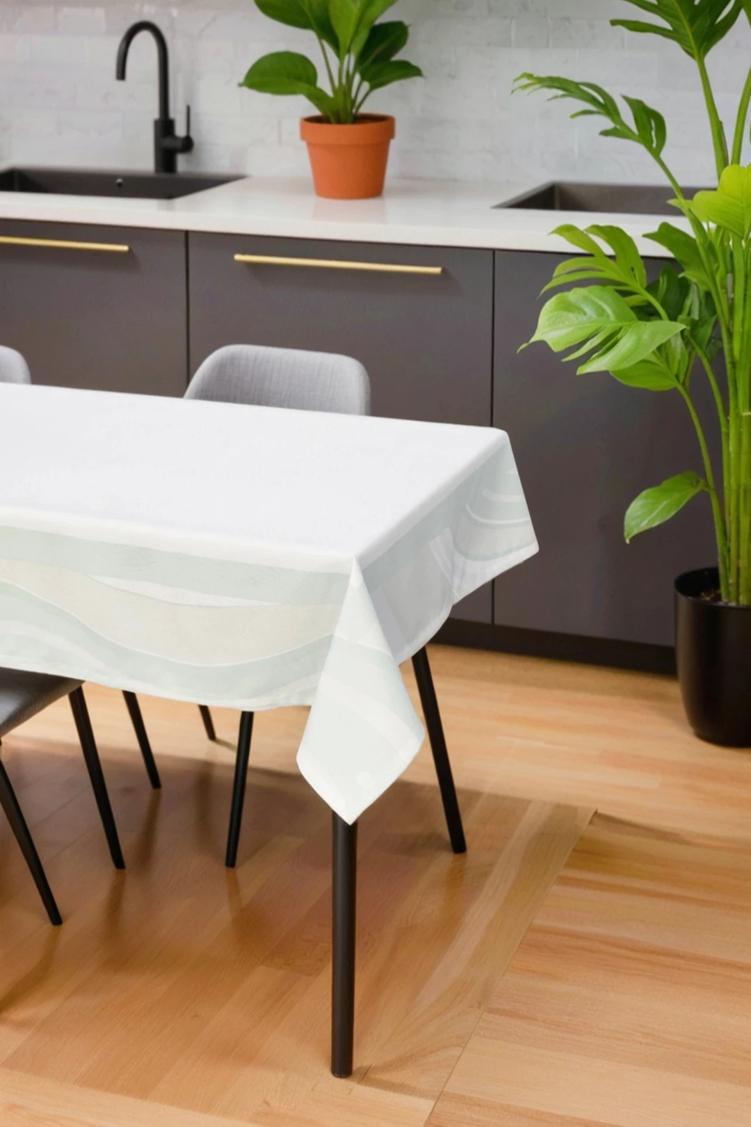 Купить скатерть прямоугольную 130х200 см, с полной запечаткой (полиэстер) "Sky"