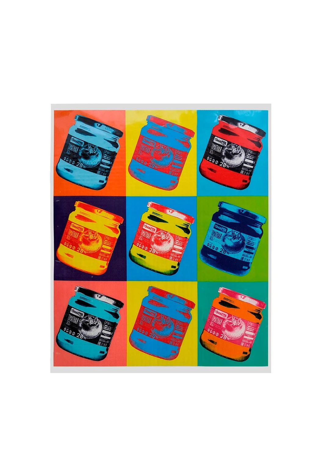 Купить наклейку 30х50 см с DTF печатью