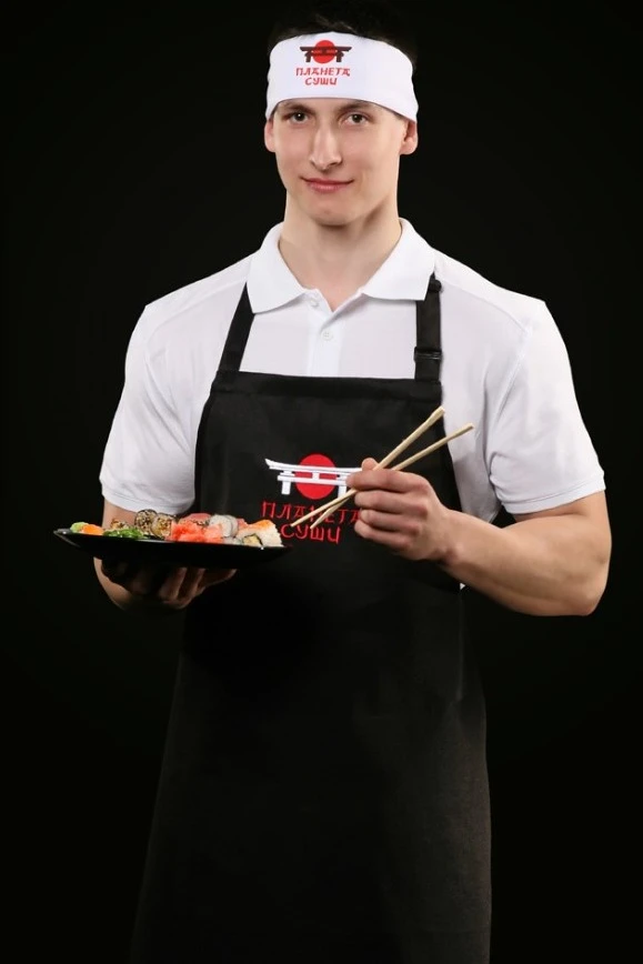 Фартук Латте с регулятором лямки, однотонный#2 Фартук Латте с регулятором лямки, однотонный#2