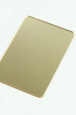 Купить акрил экструзионный зеркальный 300х600 мм 0,8 мм, золото