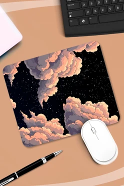Купить коврик для мыши прямоугольный c принтом "Clouds"