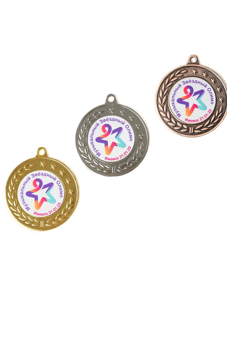 Медаль металлическая ИК4002 40мм с шильдом 25мм#1 Медаль металлическая ИК4002 40мм с шильдом 25мм#1