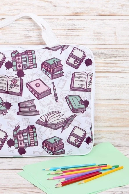 Сумка Ворд с ручками 45х33 см, с полной запечаткой "Books"#3 Сумка Ворд с ручками 45х33 см, с полной запечаткой "Books"#3