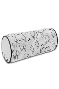 Купить подушку-валик 14х26 см, с принтом "Picnic"