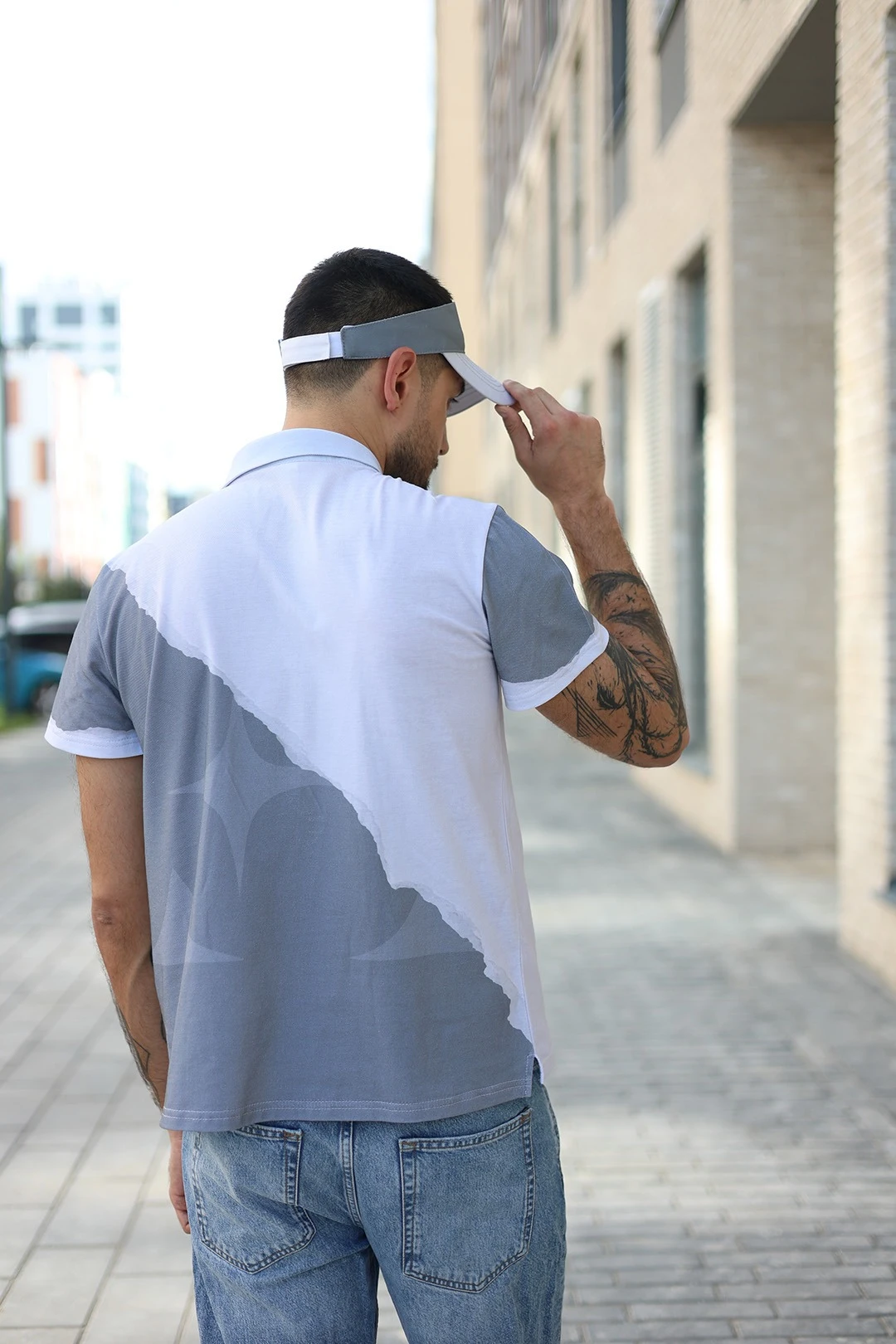 Поло Лекс унисекс из кулирки хб с полной запечаткой "Star"#4 Поло Лекс унисекс из кулирки хб с полной запечаткой "Star"#4