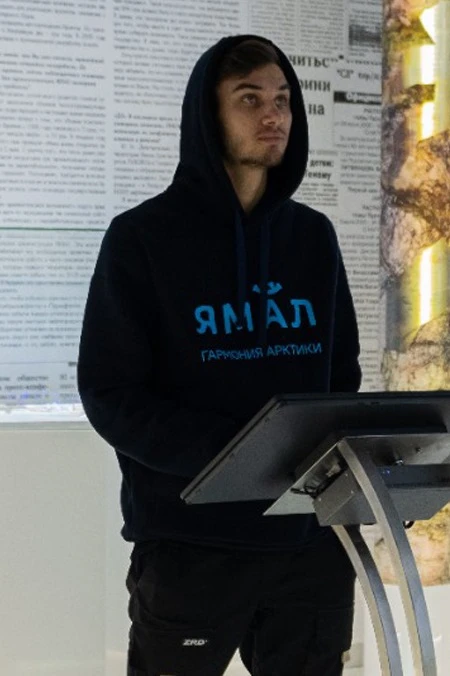 Худи Майк из футера унисекс, однотонная "Harmony of the Arctic"#1