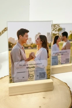 Трек-пластинка в оргстекле с фото#1