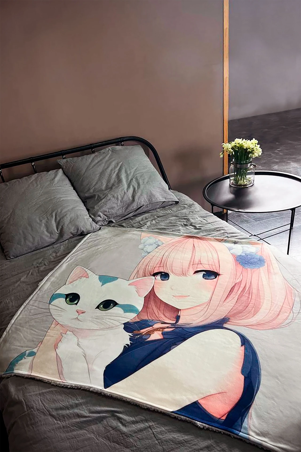 Плед Слипи флисовый (двухслойный), с полной запечаткой#4