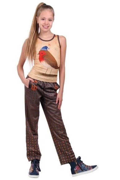 Брюки детские Экшен "Квадраты" (без манжет)