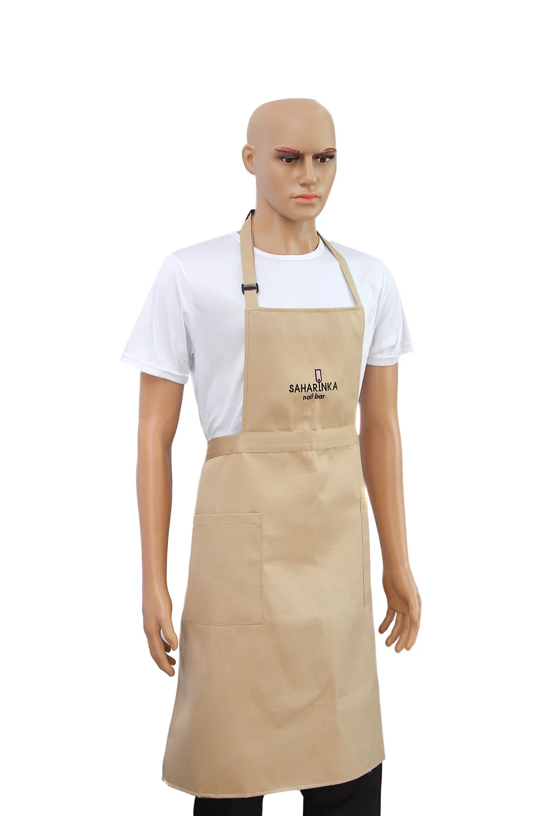 Фартук Эспрессо с шейной лямкой, однотонный "SAHARINKA"#1 Фартук Эспрессо с шейной лямкой, однотонный "SAHARINKA"#1