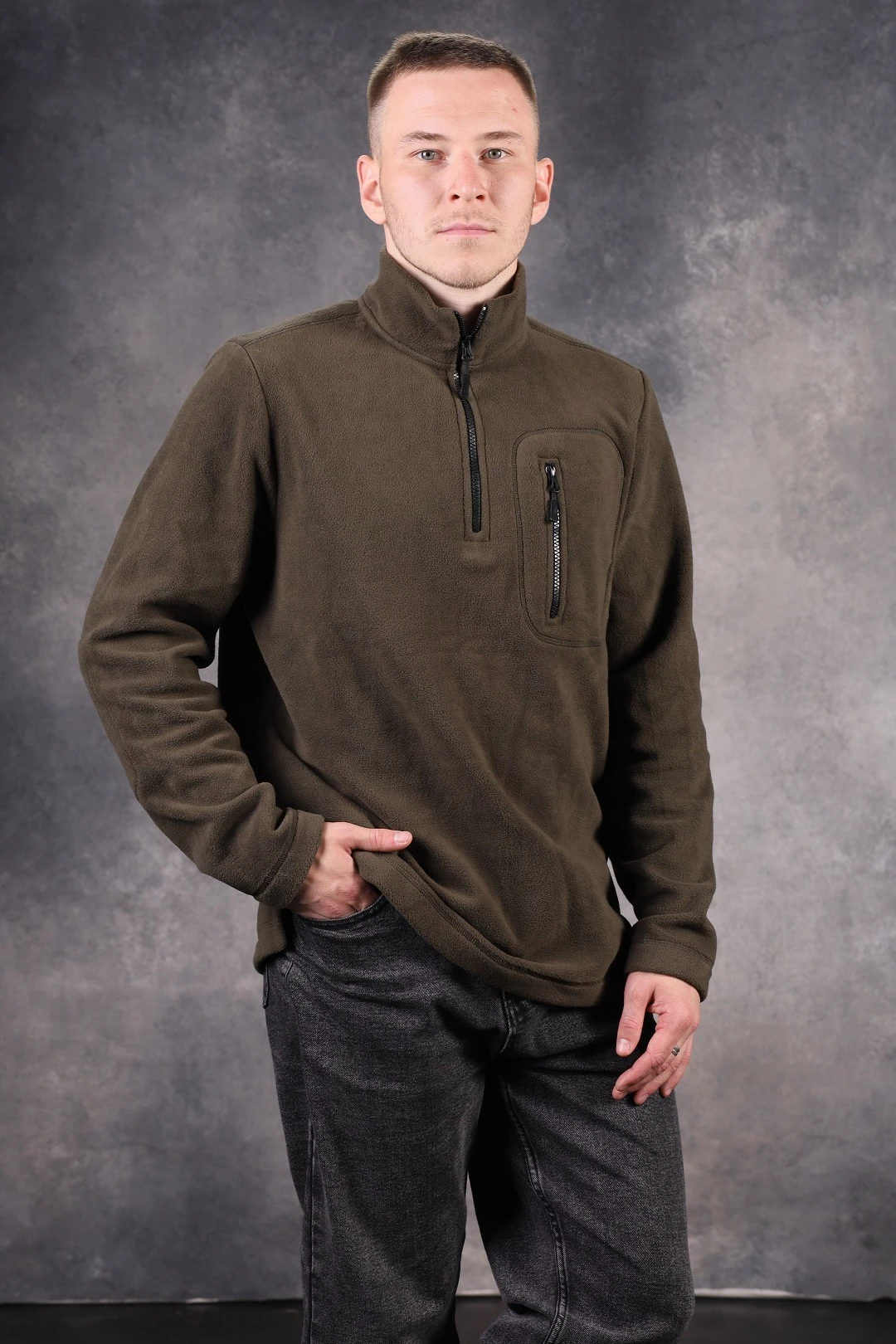 Толстовка Энди флисовая унисекс, однотонная Толстовка Энди флисовая унисекс, однотонная