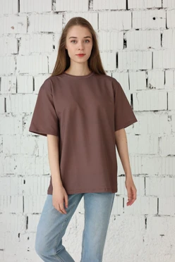 Футболка Мерфи оверсайз унисекс однотонная (хлопок)#1