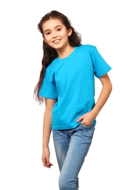 Купить футболку Премиум детскую голубую