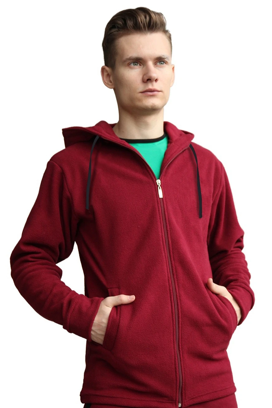 Толстовка Харисон флисовая с капюшоном унисекс, однотонная#5