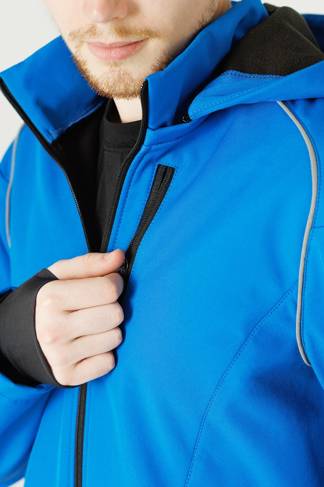 Ветровка Форест из софтшелла унисекс, однотонная#6