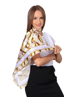 Платок Шанель 80х80 см, с полной запечаткой#2