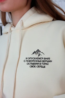 Худи Данте из футера оверсайз женская, однотонная#1