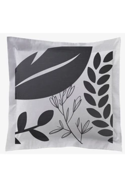 Подушка с бордюром 30х30 см, с принтом "Leaves"#1