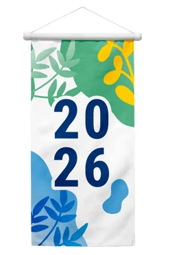 Купить календарь из полиэстера перекидной 30x60 см