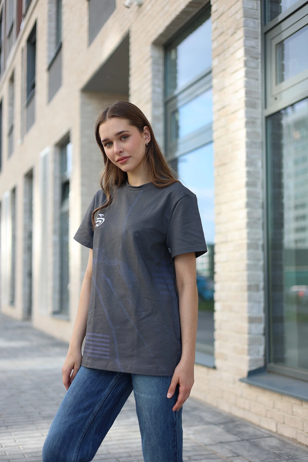 Футболка Ларри унисекс из кулирки хб с полной запечаткой "S"#2