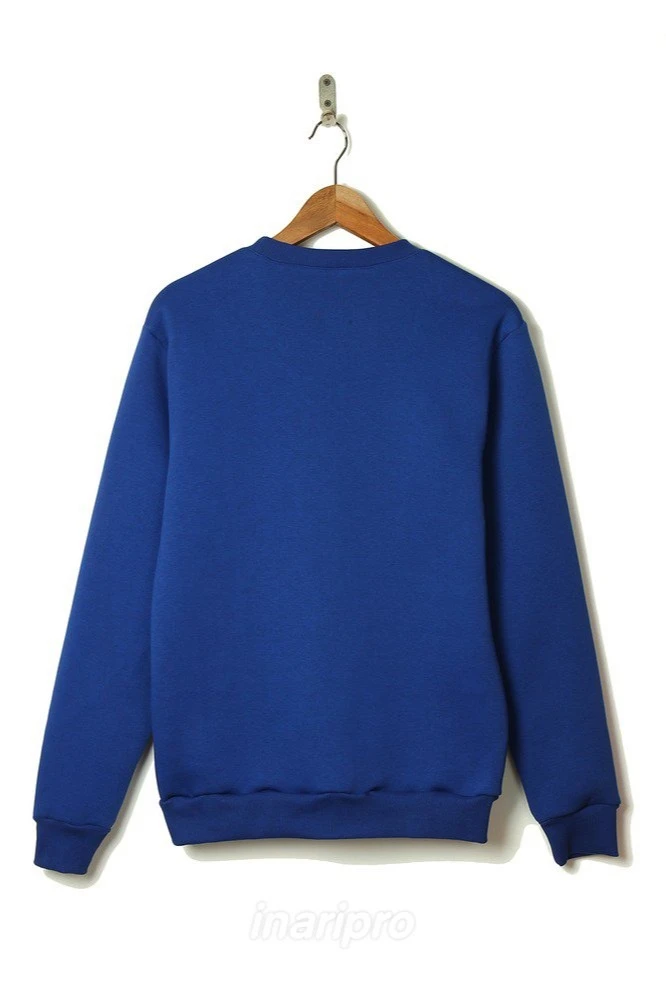 Свитшот Тревис из футера унисекс, однотонная синяя#3 Свитшот Тревис из футера унисекс, однотонная синяя#3