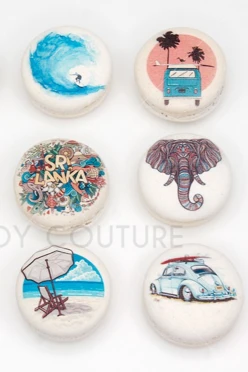 Пирожное- печенье макарон с индивидуальным дизайном