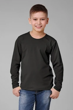 Купить лонгслив Атлетик Плюс детский черный