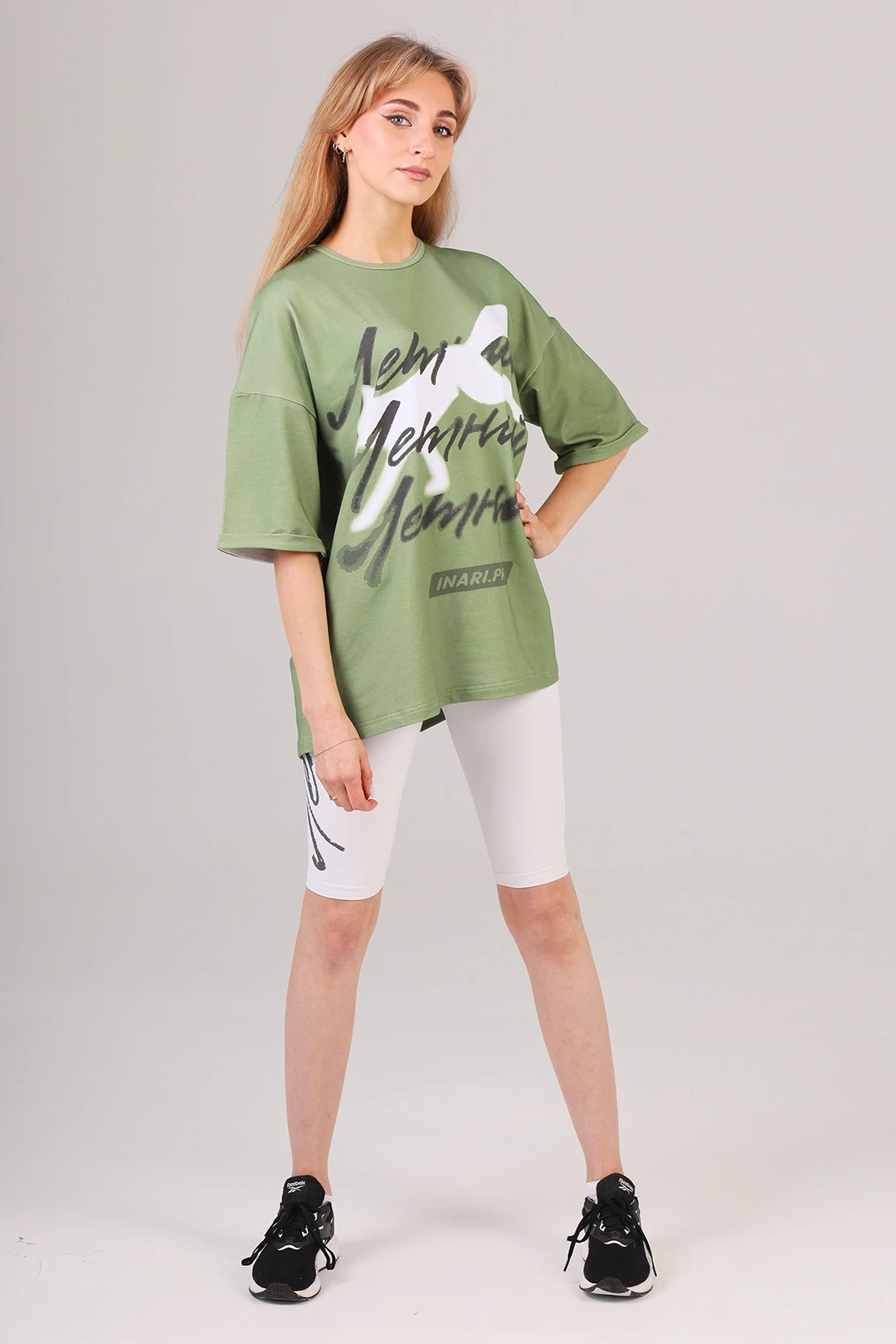 Купить футболку Бен оверсайз унисекс из кулирки хб с полной запечаткой "Летний"