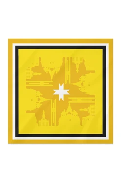 Купить платок Шанель 60х60 см, с принтом "Udmurtia Republic"