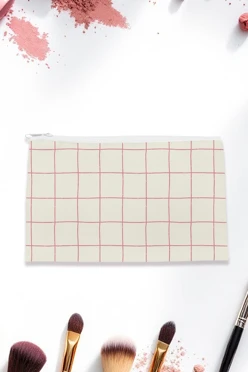 Купить косметичку Астра 22х13 см, с принтом "In a plaid"