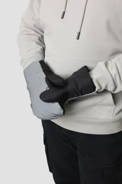 Варежки Люмос утепленные светоотражающие, однотонные#2