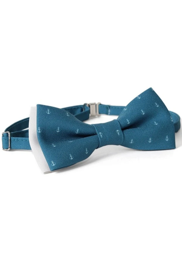 Галстук-бабочка Фэшн на фурнитуре мужская, с полной запечаткой "Anchor"#1 Галстук-бабочка Фэшн на фурнитуре мужская, с полной запечаткой "Anchor"#1