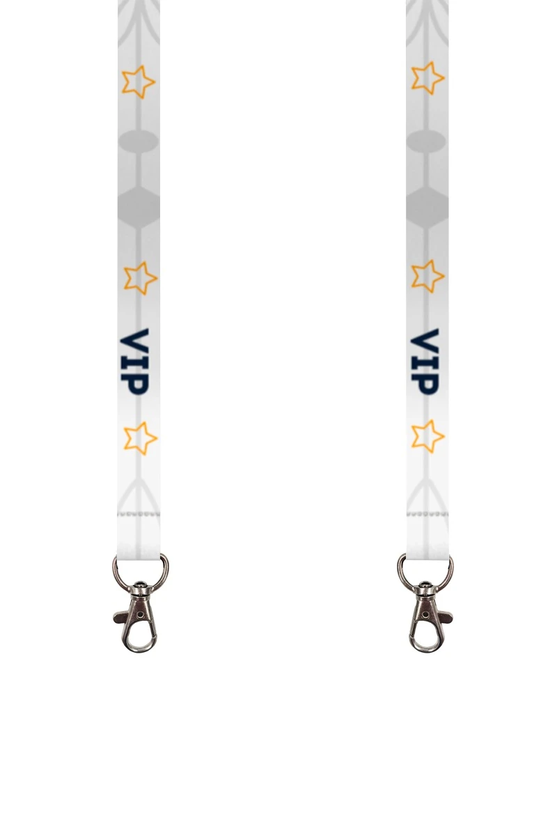 Купить ленту для бейджа атлас ширина 1,5 см, с карабином-люкс, с печатью "VIP" Купить ленту для бейджа атлас ширина 1,5 см, с карабином-люкс, с печатью "VIP"