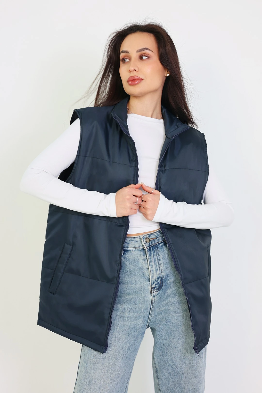 Купить жилет Оливер унисекс темно-синий